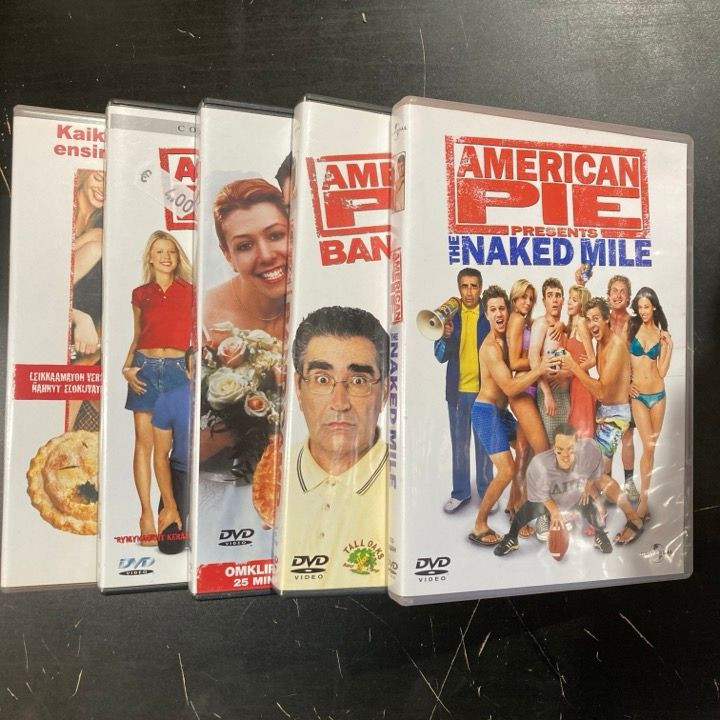 American Pie 1-5 5DVD (VG-VG+/VG+-M-) -komedia-